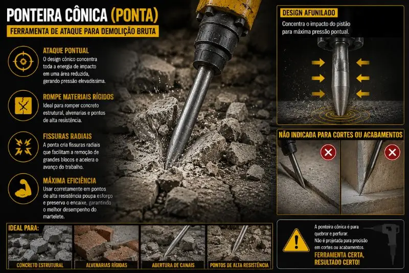 Ponteira cônica